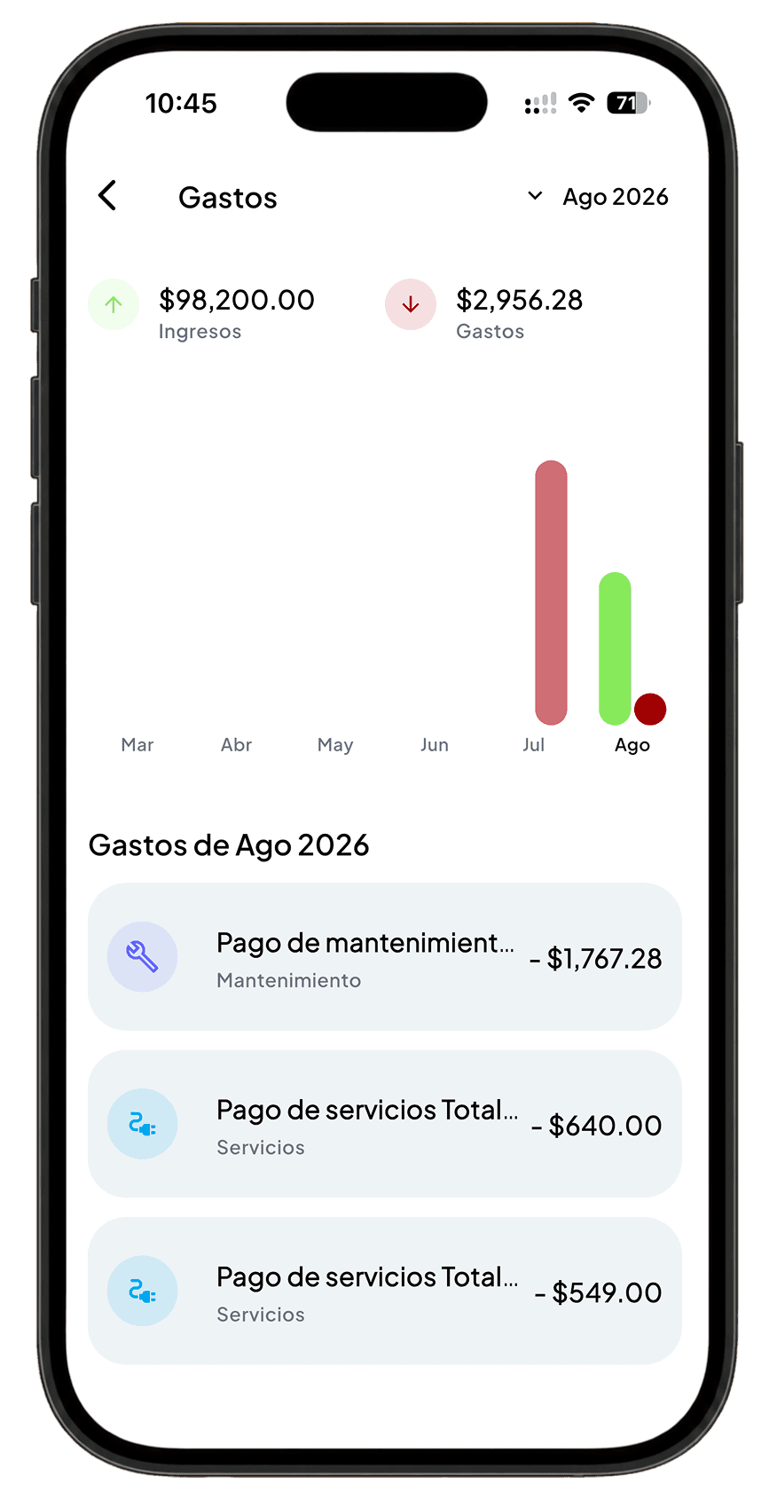 App Clubhaus: control de gastos e ingresos